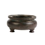 BRONZE TRIPOD CENSER, MING / QING DYNASTY