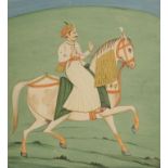 INDIAN EQUESTRIAN WATERCOLOUR