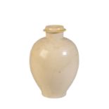 WHITE-GLAZE BALUSTER VASE