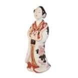 JAPANESE IMARI FIGURE OF A BEAUTY, BIJIN