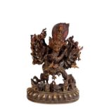 BRONZE FIGURE OF VAJRABHAIRAVA AND VAJRAVETALI, TIBET