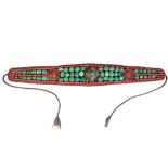 TURQUOISE AND CORAL CEREMONIAL BELT