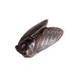 JAPANESE CARVED WOOD NETSUKE