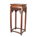 CARVED HARDWOOD STAND