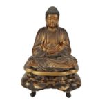 JAPANESE LACQUER AMIDA BUDDHA