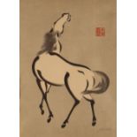 YOSHIJIRO URUSHIBARA, (1889-1953 PRANCING HORSE