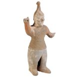 POTTERY FIGURE OF A WARRIOR