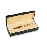 ALFRED DUNHILL: A "AD2000" GOLD PLATED BALLPOINT PEN