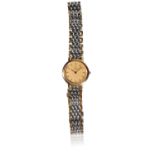 OMEGA DE VILLE LADY'S GOLD PLATED AND STAINLESS STEEL BRACELET WATCH
