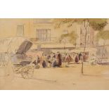GEORGE SOPER (1870-1942) French market scene