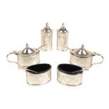 SILVER CONDIMENT SET