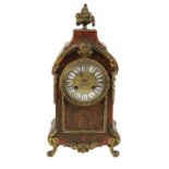 A FRENCH BOULLE MANTLE CLOCK