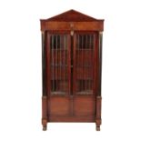 FRENCH EMPIRE STYLE MAHOGANY BIBLIOTHEQUE