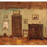 •HENRI JOSEPH PAUWELS (1903-1983) Cottage interior