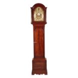 GEORGE II MAHOGANY LONGCASE CLOCK