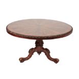 EARLY VICTORIAN MAHOGANY CENTRE TABLE