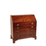 GEORGE III MAHOGANY BUREAU