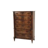 EMPIRE MAHOGANY TALL CHEST OF DRAWERS