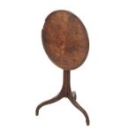 GEORGE II OAK TILT-TOP OCCASIONAL TABLE