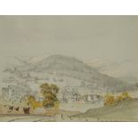 JAMES DUFFIELD HARDING (1798-1863) A view of Crickhowell from the Llanbrder Road