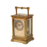 FRENCH EIGHT DAY REPEATING CARRIAGE CLOCK