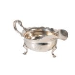 GEORGE II SILVER SAUCE BOAT