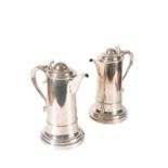 LARGE PAIR OF GEORGE IV SILVER EWERS