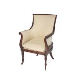 REGENCY ROSEWOOD TUB CHAIR