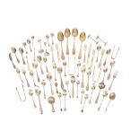 COLLECTION OF 19TH CENTURY AND LATER CONTINENTAL AND ENGLISH SILVER FLATWARE