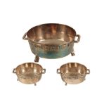 ARTS AND CRAFTS SILVER COMMUNION SET