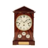 REGENCY STYLE "MILLENNIUM 2000" MAHOGANY MANTEL CLOCK