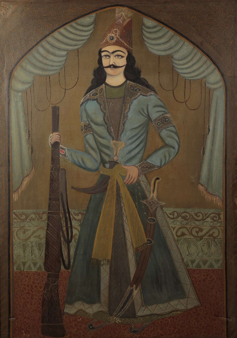 INDIAN SCHOOL, PORTRAIT OF AN EMPEROR