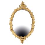 VICTORIAN GILT BRASS GIRANDOLE WALL MIRROR