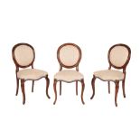 SET OF SIX VICTORIAN SALON CHAIRS