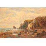 WILLIAM JOSEPH JULIUS CAESER BOND (1833-1926) Coastal scene