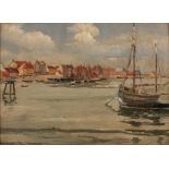 ANTHONIE JACOBUS VAN WYNGAERDT (1808-1887) A river or harbour scene
