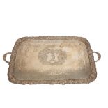 GEORGE III SILVER TRAY