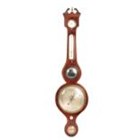 19TH CENTURY MAHOGANY BANJO BAROMETER