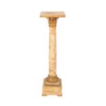 LOUIS XVI STYLE ALABASTER TORCHERE