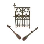 EARLY VICTORIAN CAST IRON "GOTHIC" GATE