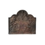 JAMES I STYLE CAST IRON FIRE BACK