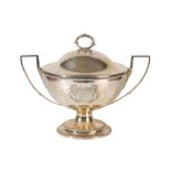 GEORGE III SILVER SOUP TUREEN AND COVER