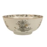 CHINESE EXPORT PORCELAIN PUNCH BOWL