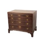 GEORGE III OAK CHEST OF DRAWERS