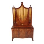 MAHOGANY AND INLAID SIDE CABINET