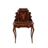 LOUIS XV STYLE FLORAL MARQUETRY SIDE CABINET