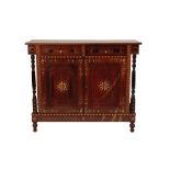 COLONIAL HARDWOOD SIDE CABINET