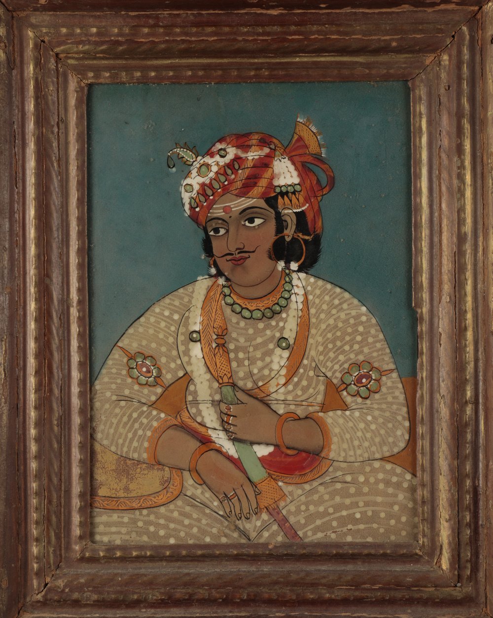 INDIAN SCHOOL, PORTRAIT OF AN EMPEROR - Image 2 of 2