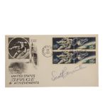 A Scott Carpenter signed 'Space Achievements' First Day Cover
