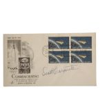 A Scott Carpenter signed commemorative Project Mercury First Day Cover.